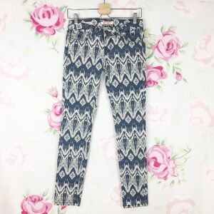 Hot Kiss Skinny Lily Boho Pattern Printed Jeans 4